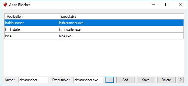 โปรแกรมล็อกโปรแกรม Apps Locker