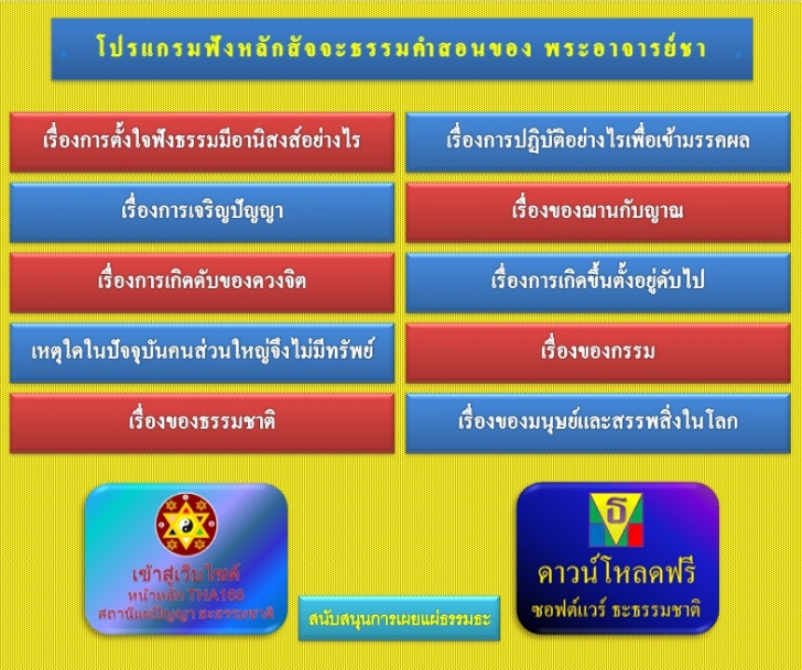 โปรแกรมฟังธรรมะ THA