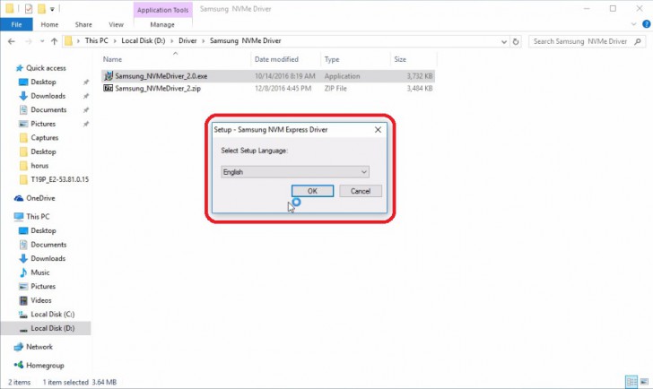 ไดร์เวอร์ฮาร์ดดิสก์ Samsung SSD