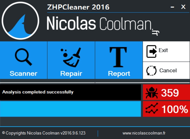 ZHPCleaner (โปรแกรม ZHPCleaner ป้องกันแอดแวร์โฆษณา สปายแวร์) : 