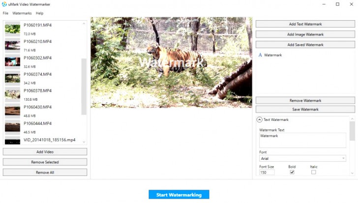 โปรแกรมใส่ลายน้ำในวิดีโอ uMark Video Watermarker