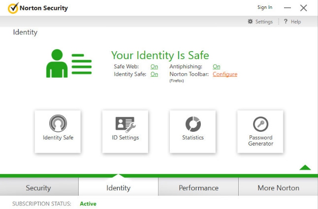 โปรแกรมสแกนไวรัส Norton Security