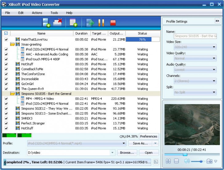 โปรแกรมแปลงไฟล์ Xilisoft DVD to iPod Suite
