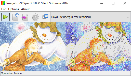โปรแกรมเปลี่ยนภาพเป็นกราฟฟิก Image to ZX Spec