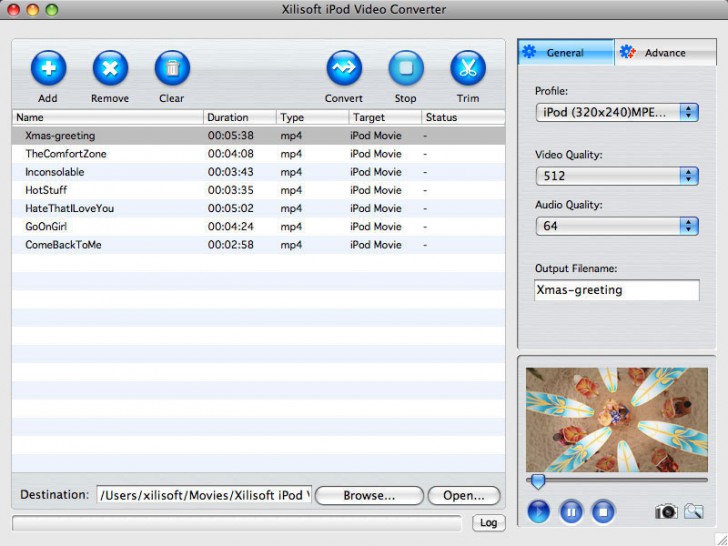 โปรแกรมแปลงไฟล์ Xilisoft iPod Mate for Mac
