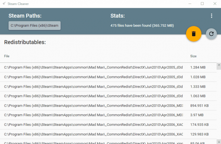 โปรแกรมลบไฟล์ขยะจาก เกมสตรีมมิ่งทั้งหมด Steam Cleaner 