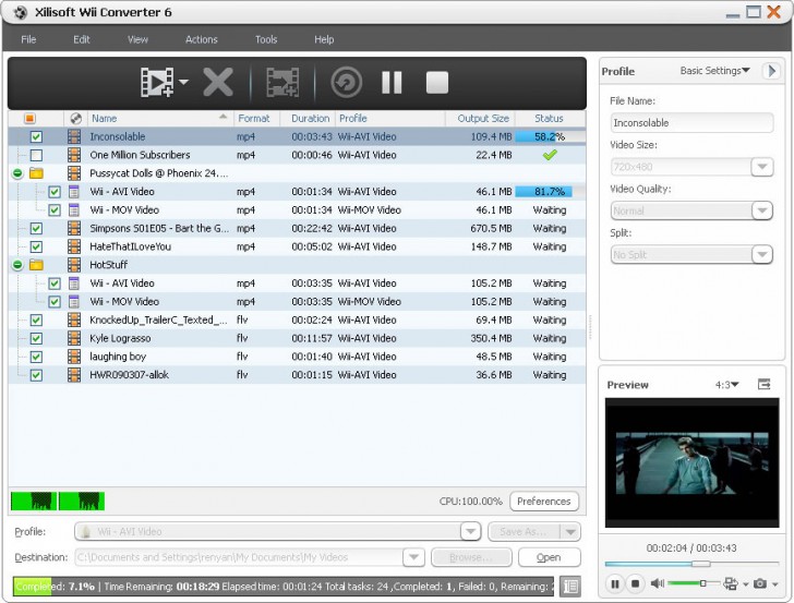 โปรแกรมแปลงไฟล์ Xilisoft Wii Converter
