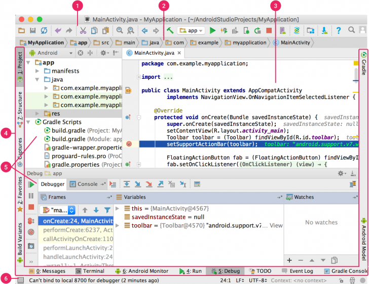 โปรแกรมเขียนแอปแอนดรอยด์ Android Studio