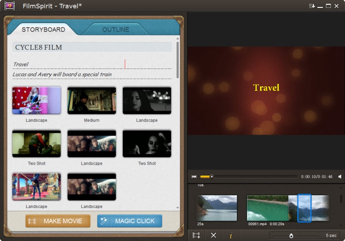โปรแกรมสร้างวิดีโอ Cycle8 FilmSpirit 