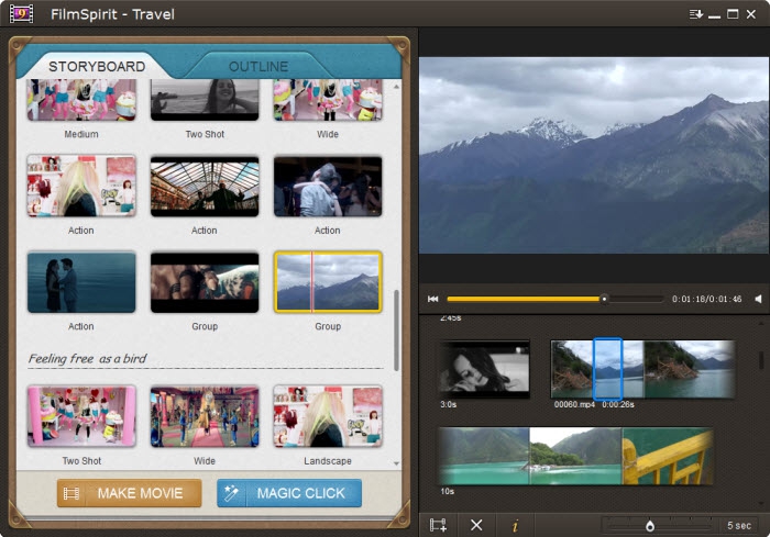 โปรแกรมสร้างวิดีโอ Cycle8 FilmSpirit 