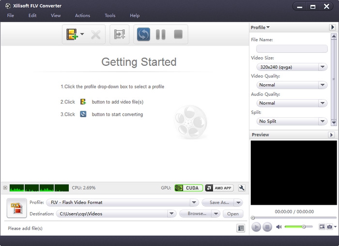 โปรแกรมแปลงไฟล์ Xilisoft FLV Converter โปรแกรมแปลงไฟล์ Xilisoft FLV Converter