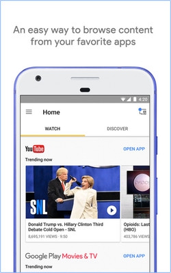App แคสภาพและเสียง Google Home