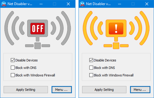 โปรแกรมควบคุมอินเตอร์เน็ต และ เน็ตเวิร์ค NetDisabler โปรแกรมควบคุมอินเตอร์เน็ต และ เน็ตเวิร์ค NetDisabler