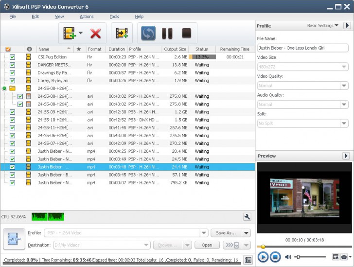 Xilisoft PSP Video Converter (โปรแกรมแปลงไฟล์ Video ลง PSP)