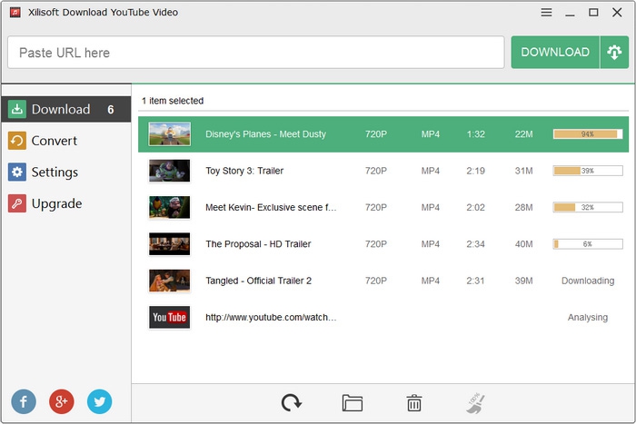 โปรแกรมดาวน์โหลดวิดีโอ Xilisoft Download YouTube Video