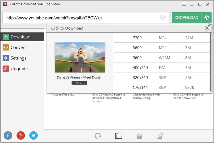 โปรแกรมดาวน์โหลดวิดีโอ Xilisoft Download YouTube Video