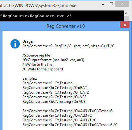 โปรแกรมจัดการไฟล์รีจิสทรี Reg Converter