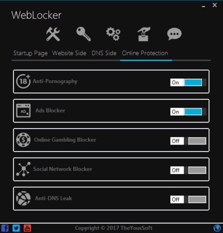 โปรแกรมบล็อกเว็บ บล็อกโฆษณา WebLocker โปรแกรมบล็อกเว็บ บล็อกโฆษณา WebLocker