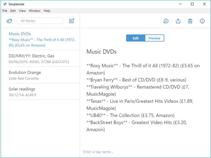 โปรแกรมจดบันทึก เขียนโน้ต SimpleNote โปรแกรมจดบันทึก เขียนโน้ต SimpleNote
