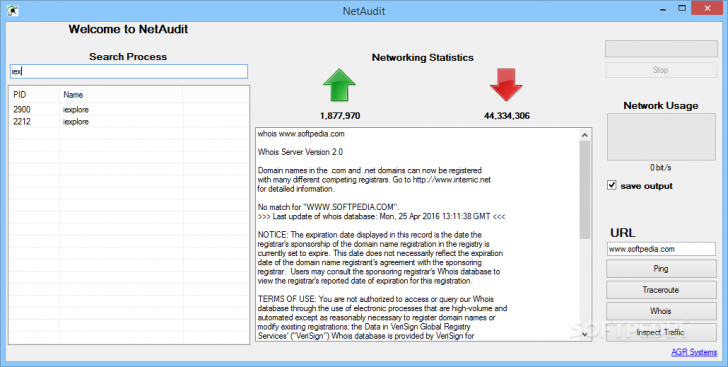 โปรแกรมดูข้อมูลเครือข่ายของตนเอง NetAudit 