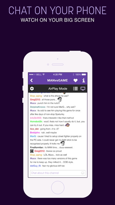 App ติดตาม live การเล่นเกมส์ Twitch