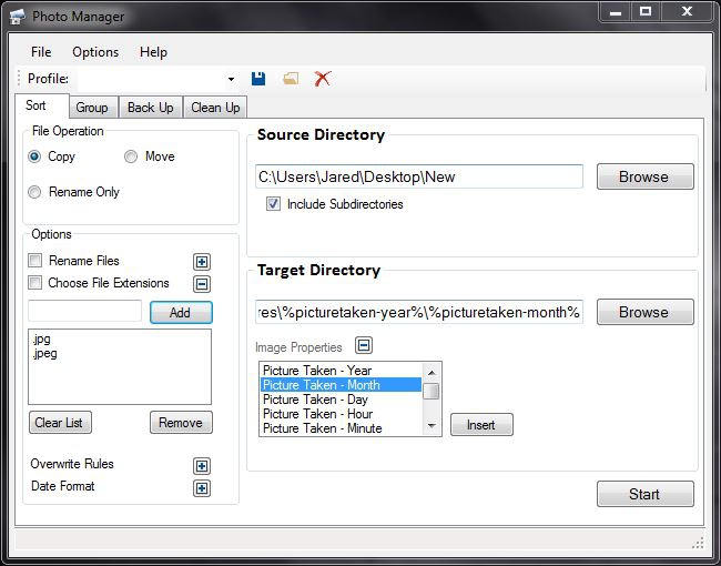 โปรแกรมจัดการรูปภาพ เปลี่ยนชื่อรูป หารูปซ้ำ Photo Manager