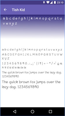 App เปลี่ยนฟอนต์บนแอนดรอยด์ Thai Fonts for FlipFont