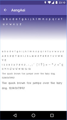 App เปลี่ยนฟอนต์บนแอนดรอยด์ Thai Fonts for FlipFont