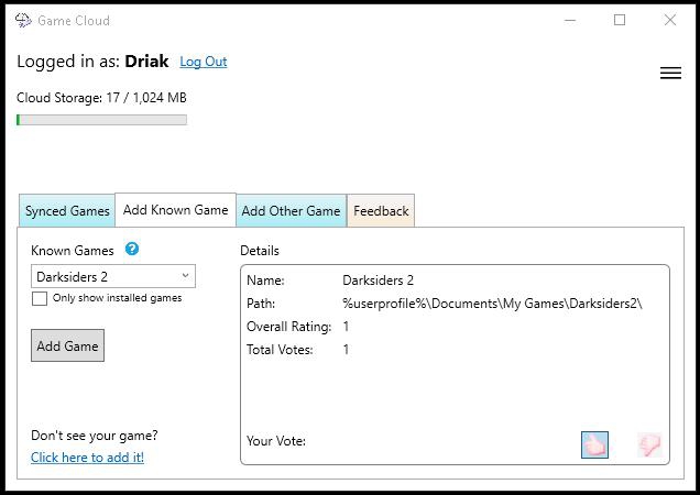 โปรแกรมเก็บเซฟเกม Game Cloud