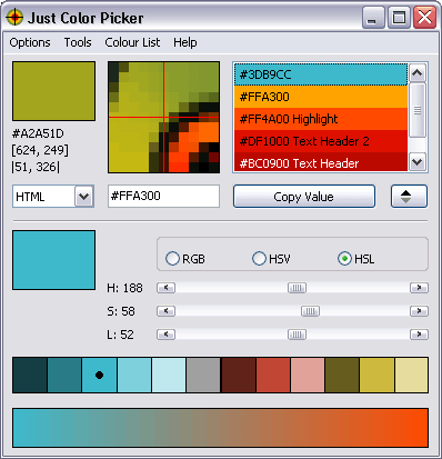 โปรแกรมดูดสี Color Picker โปรแกรมดูดสี Color Picker