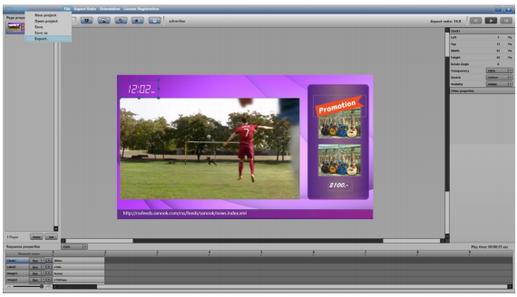 โปรแกรมทำสื่อโฆษณาบนหน้าจอ Simplify Signage โปรแกรมทำสื่อโฆษณาบนหน้าจอ Simplify Signage