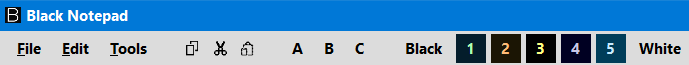 Black NotePad (โปรแกรมเขียน แก้ไข ข้อความ เปลี่ยนสีพื้นหลังได้) : 