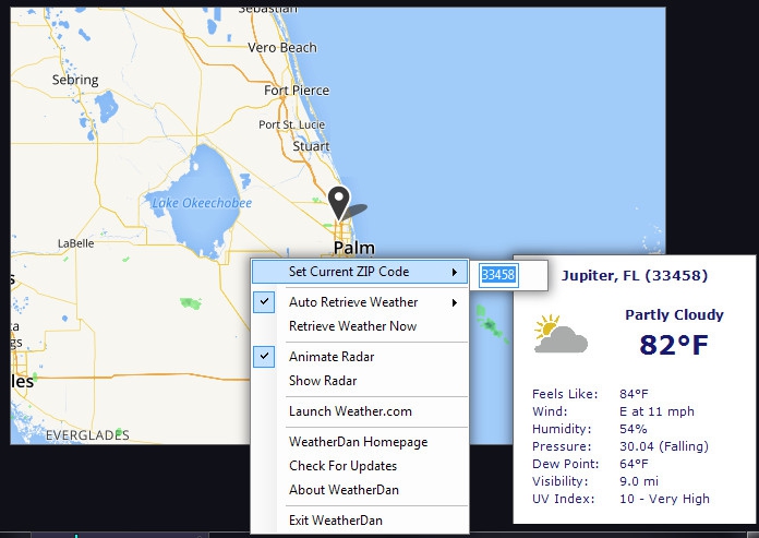 โปรแกรมเช็คสภาพอากาศ WeatherDan