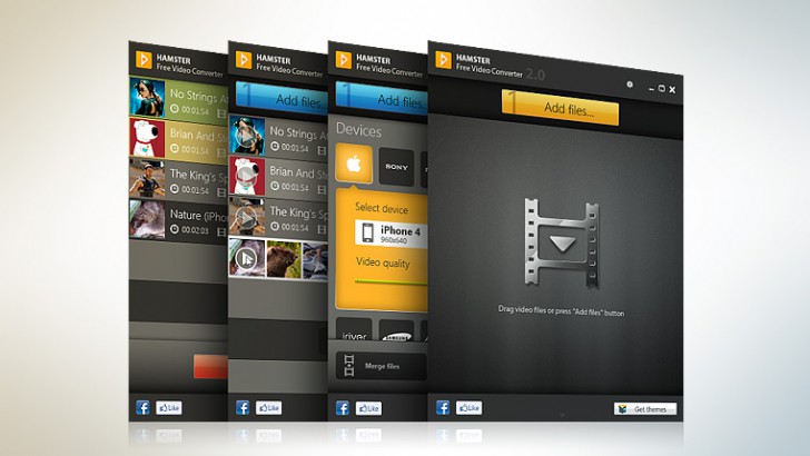 โปรแกรมแปลงไฟล์วิดีโอฟรี Hamster Free Video Converter