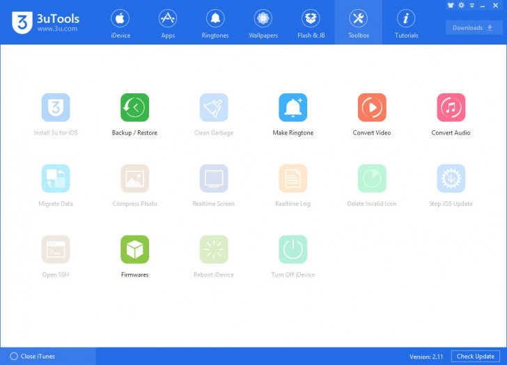 3uTools (โปรแกรม 3uTools เครื่องมือจัดการอุปกรณ์ ระบบ iOS ฟรี) : 
