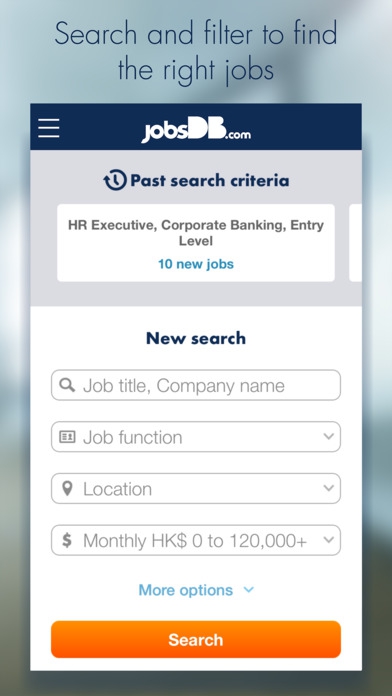 App หางาน ตำแหน่งงานว่าง jobsDB Job Search