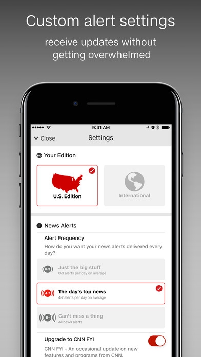 CNN Breaking US and World News (App อัพเดตข่าวสารทันโลกจาก CNN) : CNN Breaking US and World News (App อัพเดตข่าวสารทันโลกจาก CNN) :