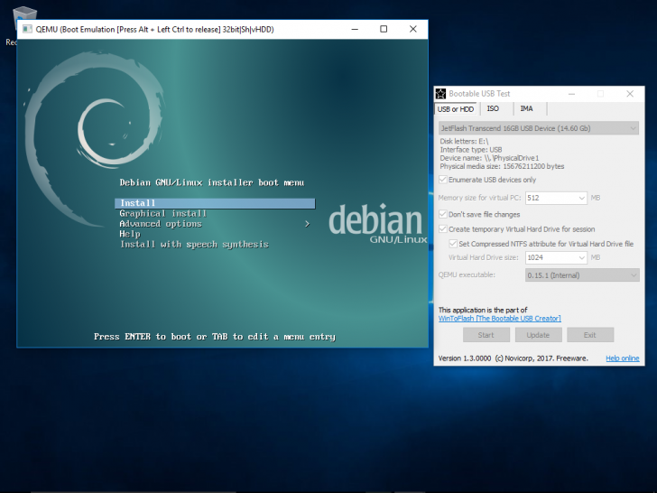 โปรแกรมตรวจเช็ค ทดสอบแผ่นบูต Bootable USB Test