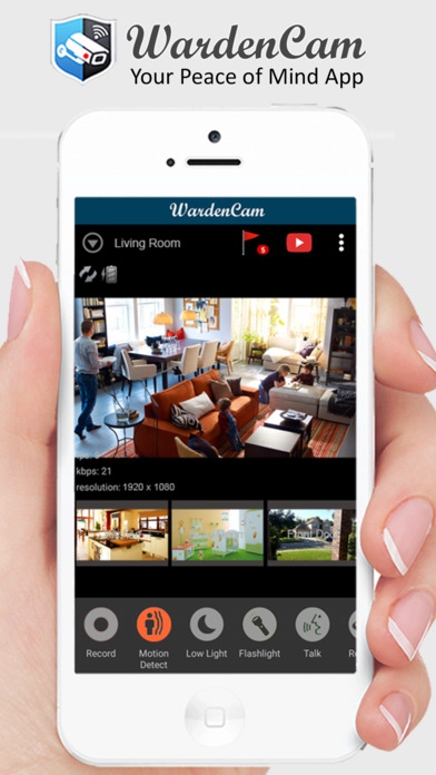 App กล้องวงจรปิด WardenCam