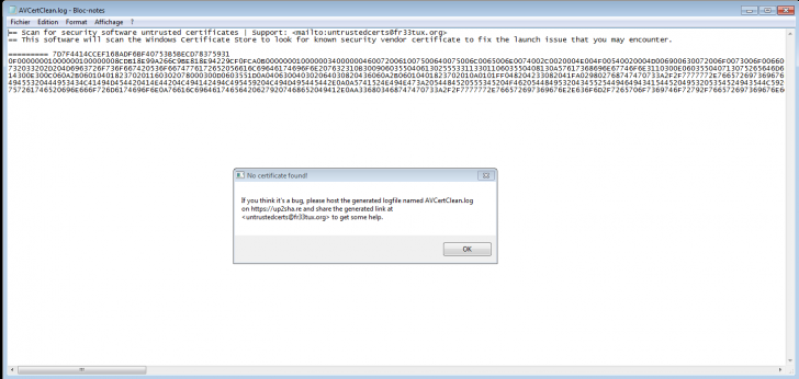 โปรแกรมช่วยติดตั้งซอฟต์แวร์ที่ถูกบล็อก AVCertClean