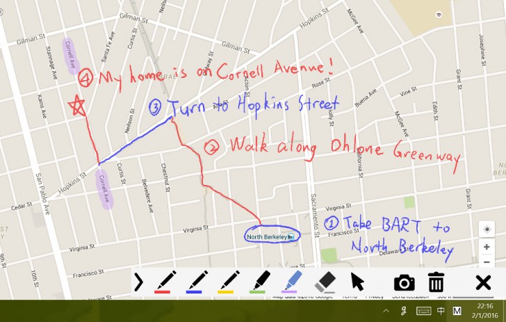 โปรแกรมเขียนบันทึกหน้าจอ gInk 