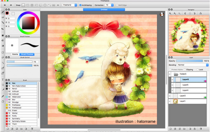 โปรแกรมวาดรูป FireAlpaca