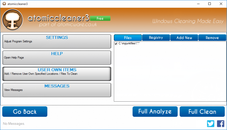  โปรแกรมล้างขยะไฟล์ atomiccleaner3