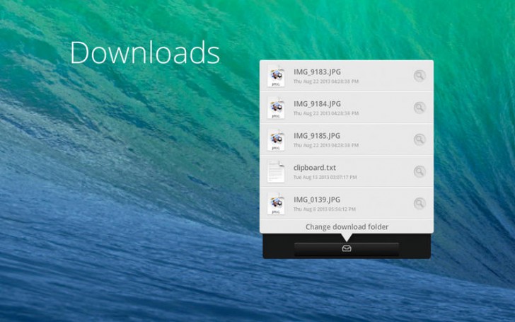โปรแกรมแชร์ไฟล์ Filedrop