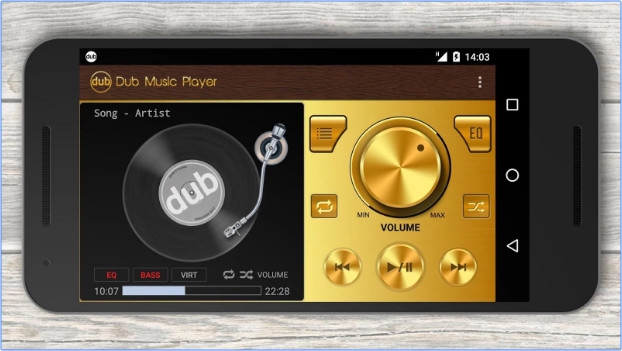 App ฟังเพลง Dub Music Player and Equalizer