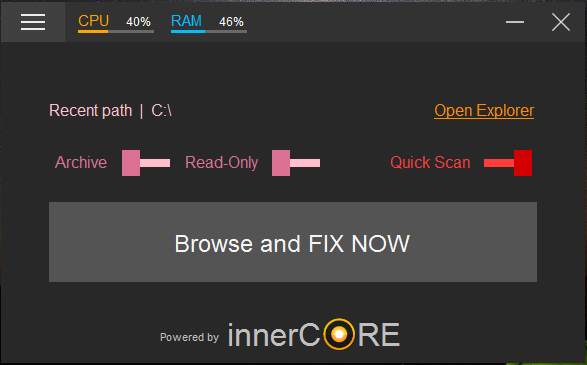 โปรแกรมแก้ไวรัสซ่อนไฟล์ Hidden Fixer