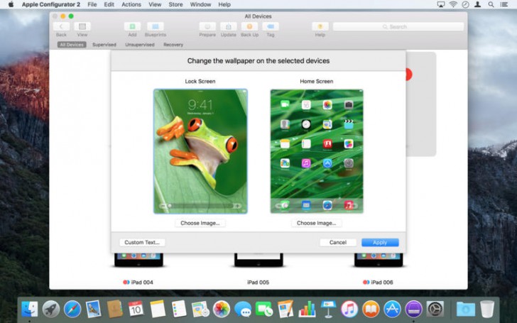 โปรแกรมเครื่องมือตั้งค่าอุปกรณ์แอปเปิ้ล Configurator