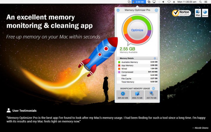 โปรแกรมจัดการแรม เคลียร์แรม Memory Optimizer Pro