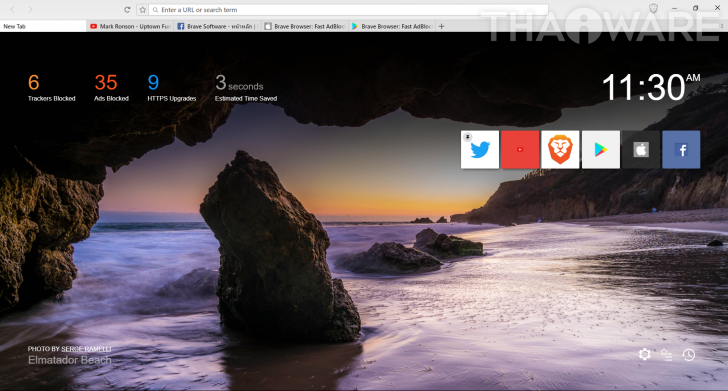 โปรแกรมท่องเน็ตเร็วทันใจ Brave Browser