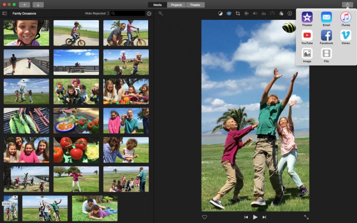 โปรแกรมตัดต่อวิดีโอ iMovie